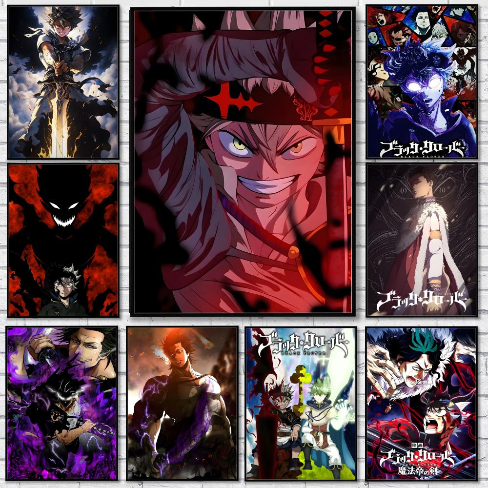 Black Clover Grimoire - Водонепроницаемая HD-наклейка на стену с изображением