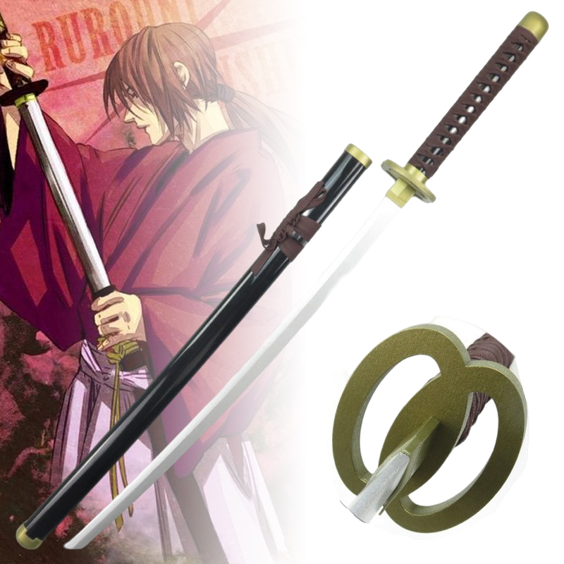 Anime Cosplay Katana - 40 дюймов Himura Kenshin Katana Wood