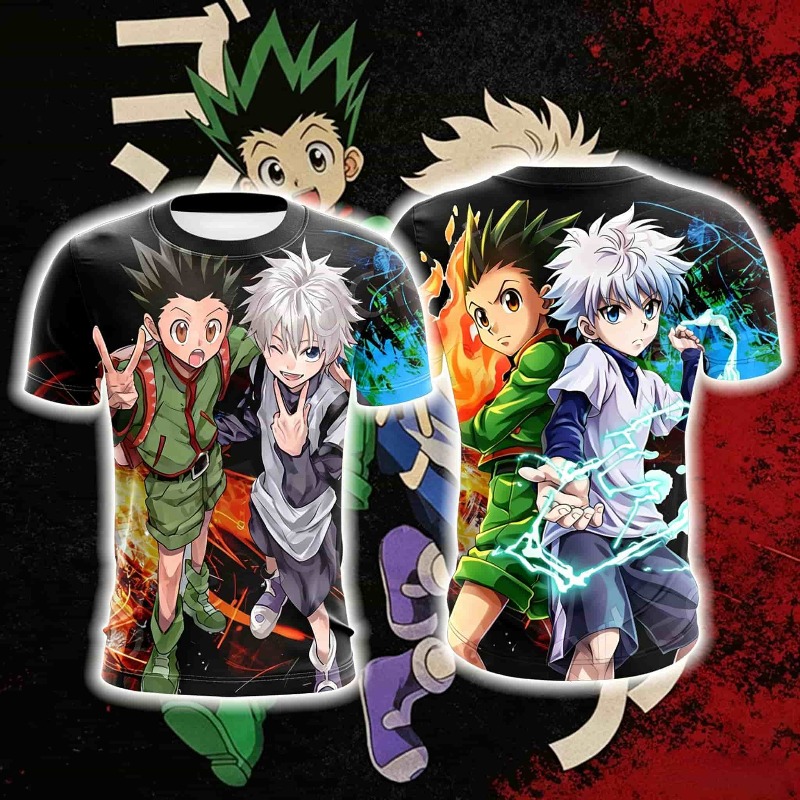 Cosplay Anime Killua Zoldyck - Новая футболка унисекс 2026 года с