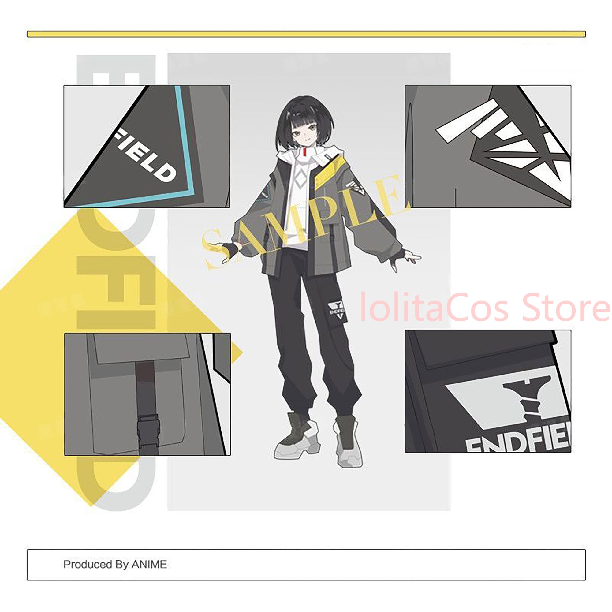 Anime Cosplay Outfit Girl - Новый комплект одежды Arknights: Endfield Endmin,