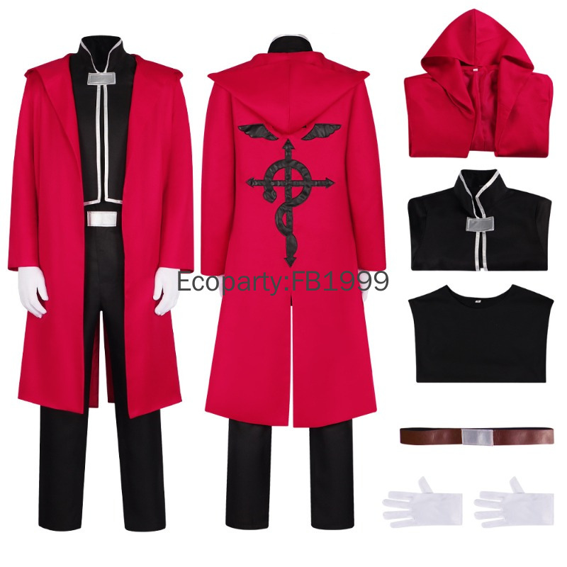 Fullmetal Alchemist Coat - Костюм для косплея Эдварда Элрика из