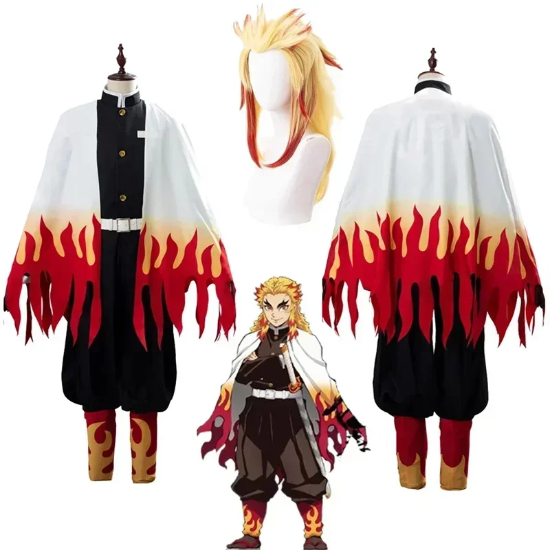 Anime Cosplay Demon Slayer - Rengoku Kyoujurou фэнтезийные парики наряды аниме