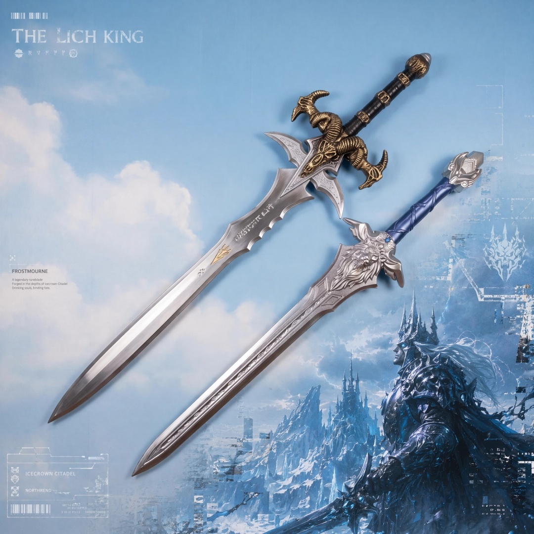 Anime Cosplay Katana - 40-дюймовый меч-катана Frostmourne Артаса Менетила из
