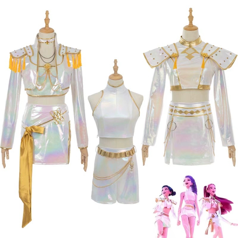 Anime Cosplay Outfit Girl - Косплей Костюм из искусственной кожи Белый