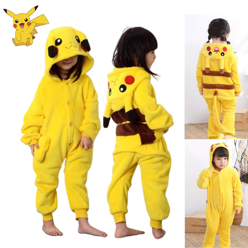 Anime Cosplay Pokemon - Теплая фланелевая домашняя одежда с изображением
