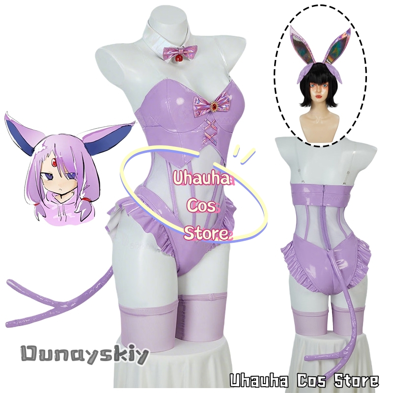 Cosplay Anime Bunny Girl - Костюм для косплея Espeon aBc01: Фиолетовый