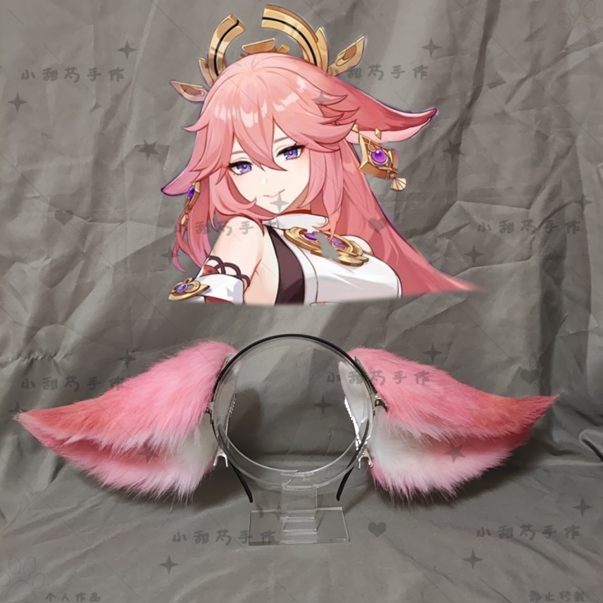Cosplay Anime Yae Miko - Повязка на голову для косплея аниме