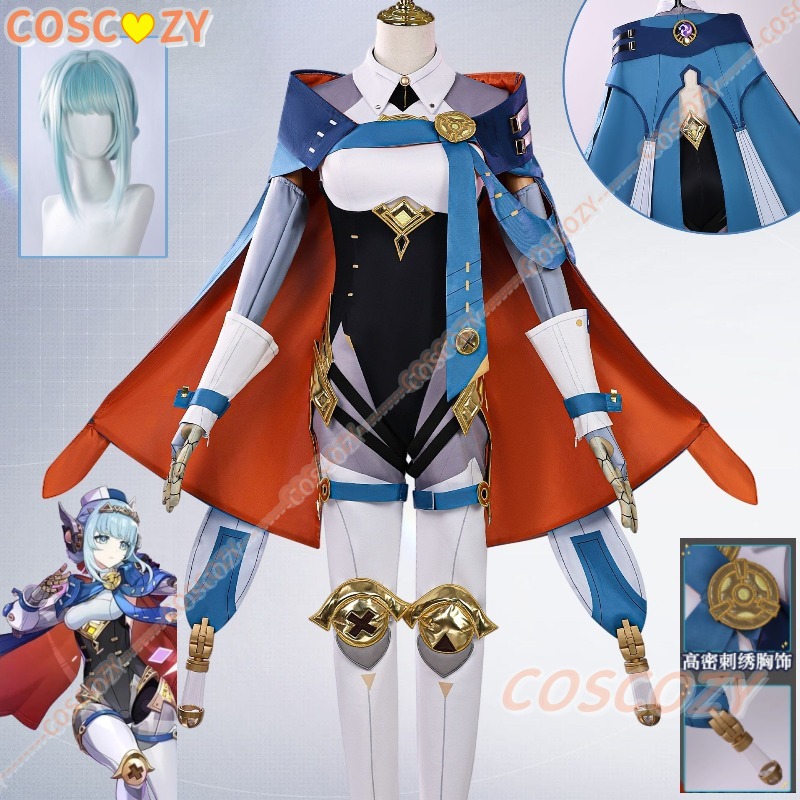 Anime Cosplay Outfit Girl - Genshin Impact Ineffa Cosplay Costume Wig