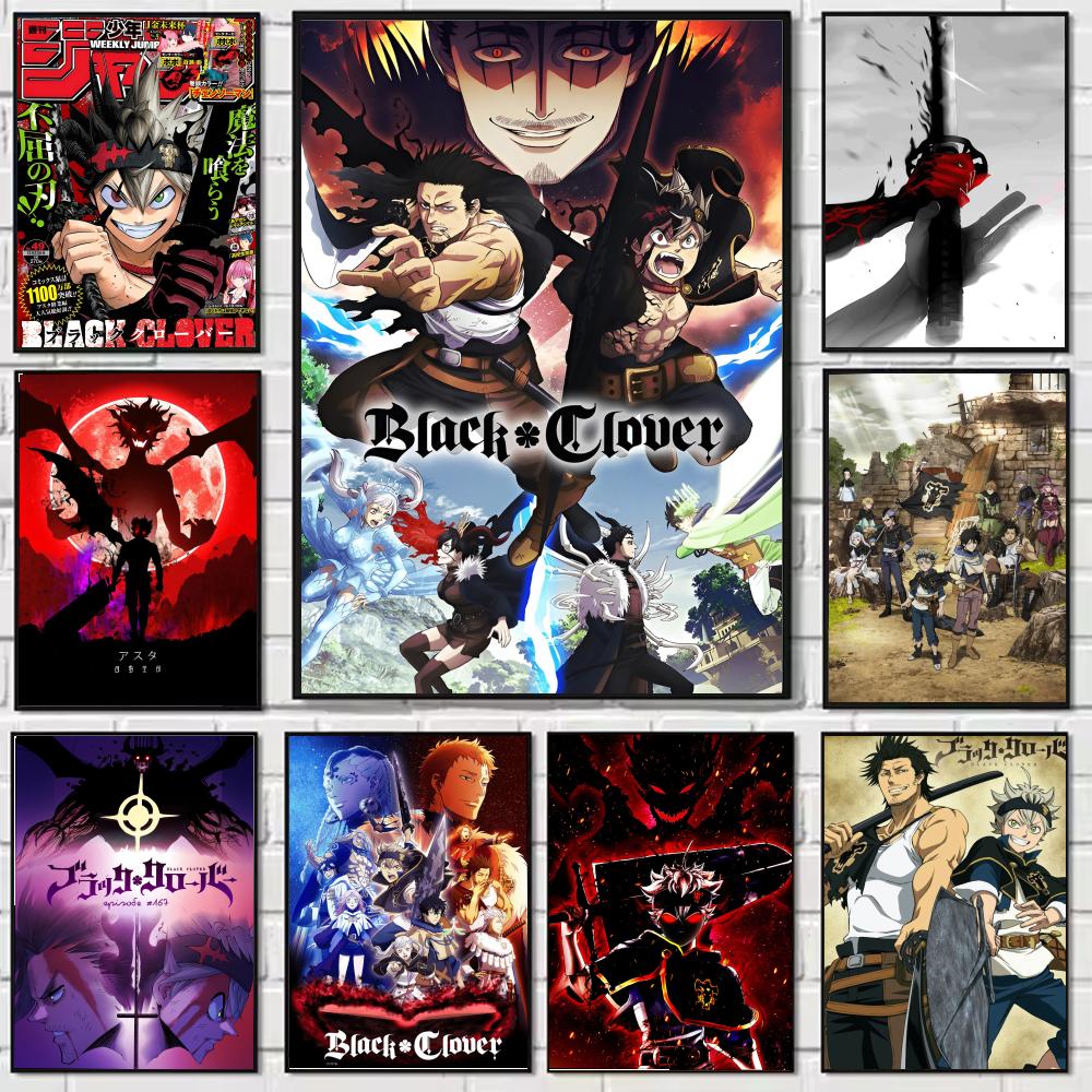 Black Clover Grimoire - Аниме B-Black Hot Clover постер HD