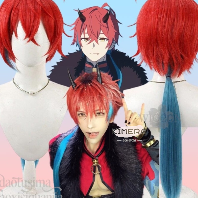 Anime Cosplay With Red Hair - Магазин Kimera: Аниме-принцесса Кагуя! Косплей-парик Акира