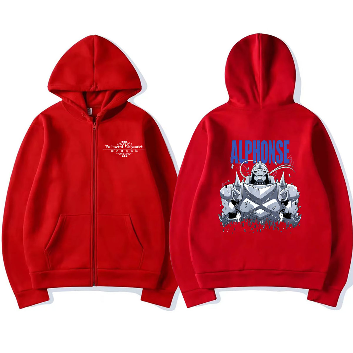 Аниме-худи на молнии с принтом – обзор и цена Fullmetal Alchemist Coat