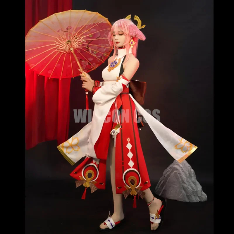 ☆ Костюм, парик и платье SunlC – обзор и цена Cosplay Anime Yae Miko
