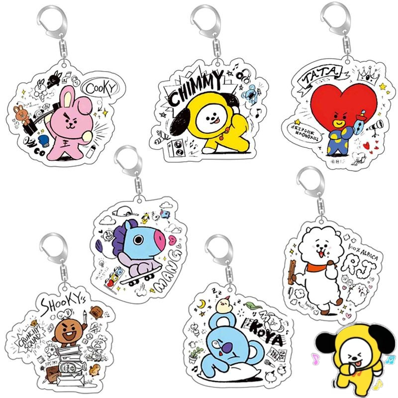 Акриловый брелок BT21 с аниме- – обзор и цена Anime Cosplay Girlfriend