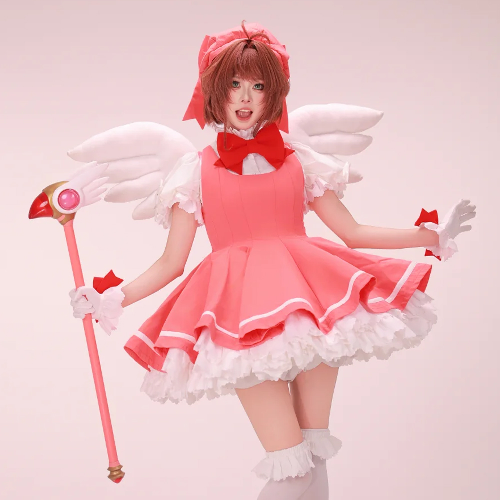 Kinomoto Sakura Косплей Розово – обзор и цена Anime Cosplay Events