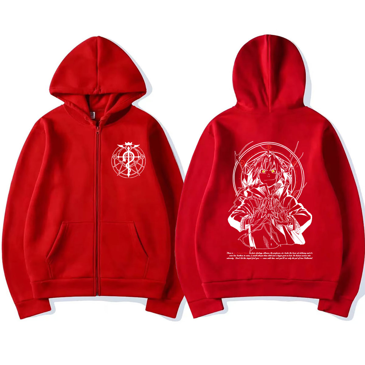 Худи на молнии с принтом «Аним – обзор и цена Fullmetal Alchemist Coat