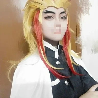Парик Rengoku Kyoujuro Kimetsu – обзор и цена Anime Cosplay With Red Hair