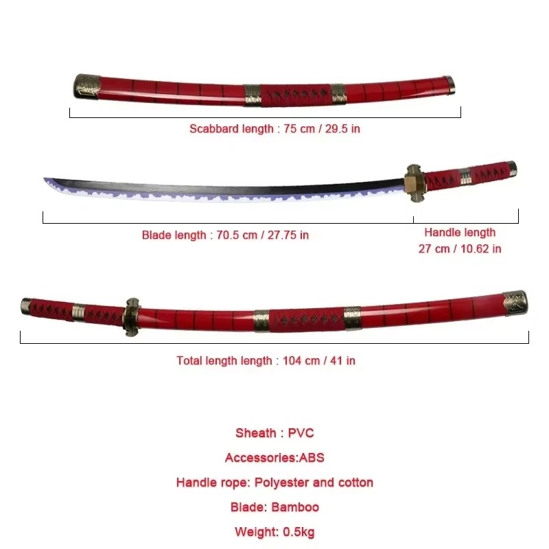 40incn Roronoa Zoro Katana Nin – обзор и цена Anime Cosplay Katana