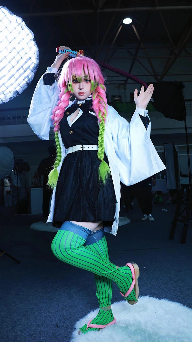 Аниме Kanroji Mitsuri Косплей  – обзор и цена Anime Cosplay Demon Slayer