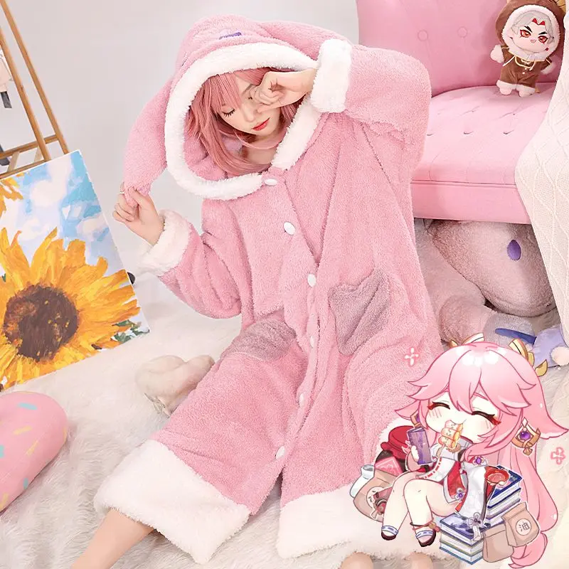 Аниме пижамный комплект Zhongl – обзор и цена Cosplay Anime Yae Miko