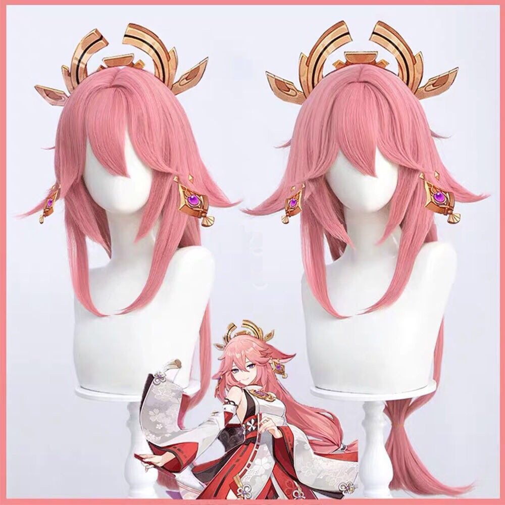 Парик для косплея Яэ Мико из G – обзор и цена Cosplay Anime Yae Miko