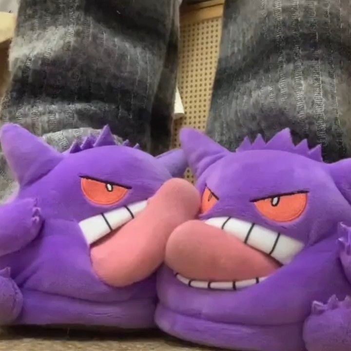 Новые плюшевые тапочки Gengar  – обзор и цена Anime Cosplay Pokemon