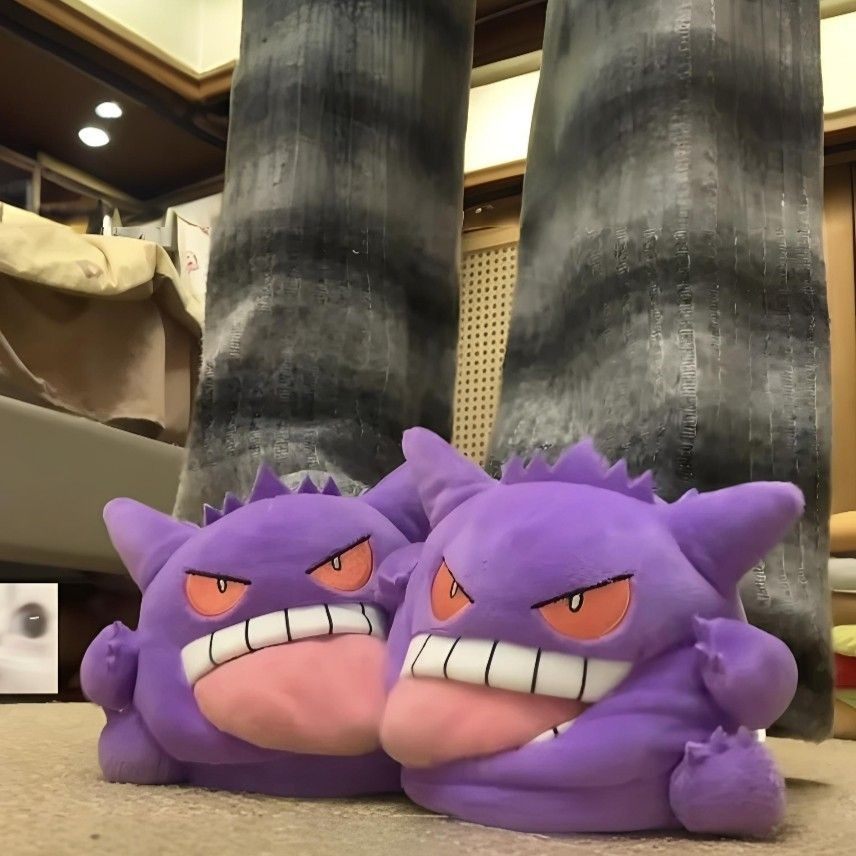 Новые плюшевые тапочки Gengar  – обзор и цена Anime Cosplay Pokemon